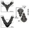 Black And White Organza Embroidery Collar Lace Mesh Lace Diy Sewing Decoration With Clothing Accessories