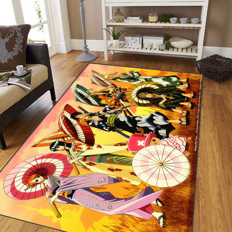 Japanese Anime Carpet for Living Room,Soft Flannel Rug for Bedroom ,Anti-Slip  BATHROOM Mat,  Baby Play Mat,large Aircraft Rug