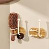 2 Pieces Practical Wall Mounted Hair Tie Storage Rack Rust-proof Waterproof Comb Holder Iron Retro Hair Tie Hook Vanity