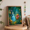 Disney Cinderella pumpkin carriage art painting kit handmade diy gift home decoration wall decor magical forest scene canvas painting set