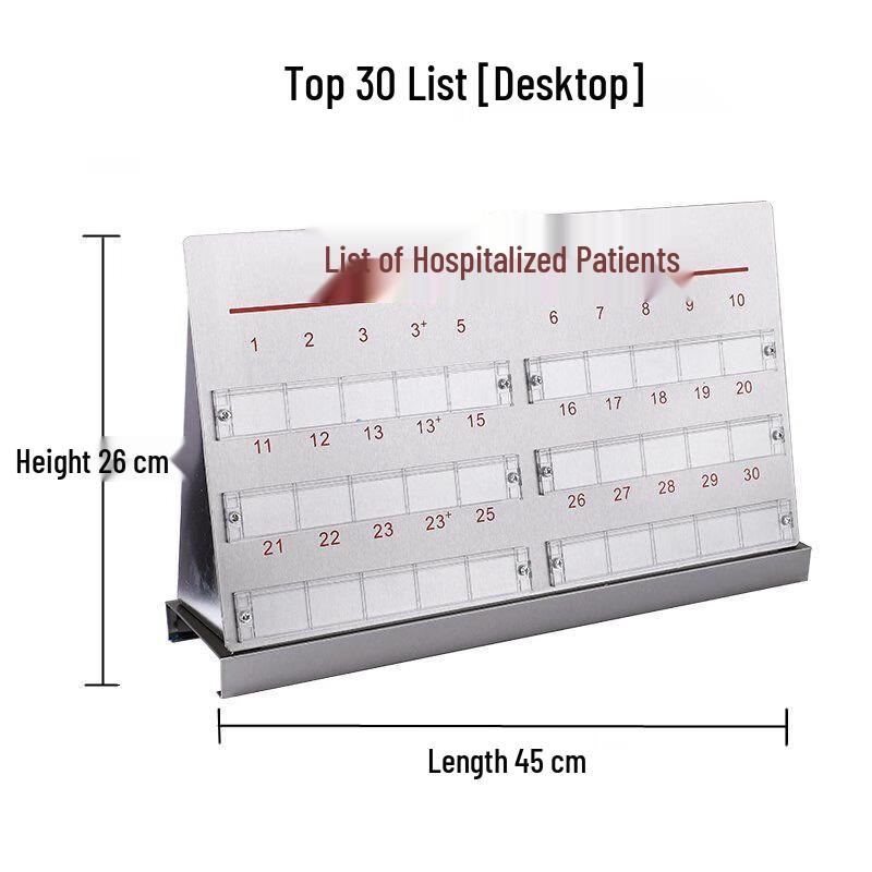 Stainless Steel Hospital Patient Information Display Board