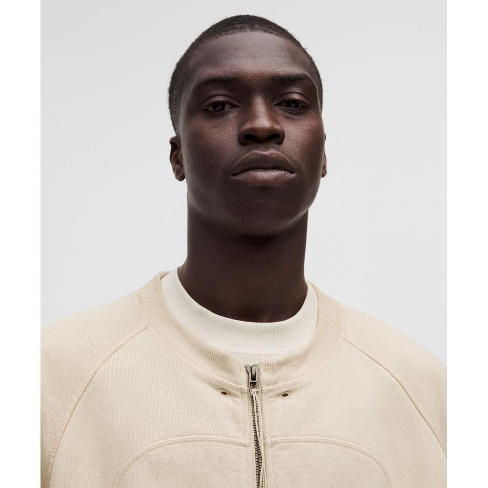 Lululemon Men S Removable Hood Full Zip Hoodie  SlnSh Collection Natural Ivory