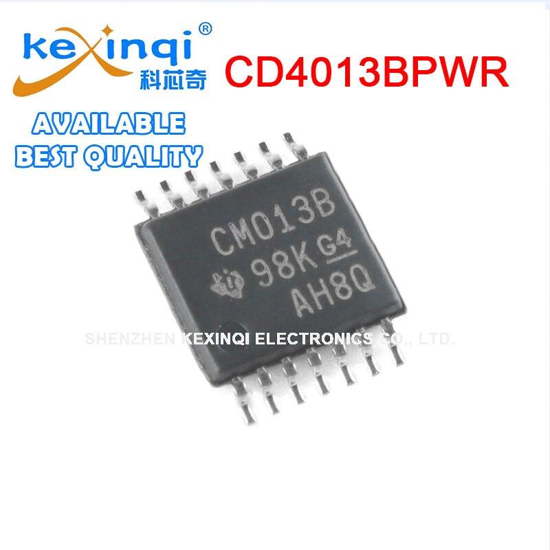 

CD4013BPWR TSSOP-14 CM013B Электронный компонент CMOS с двойным триггером, 100% подлинный, лучшее высокое качество