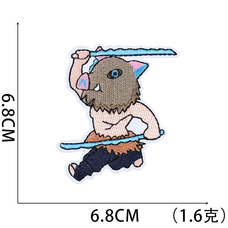 Computer Embroidery Label Cartoon Embroidery Cloth Sticker Animation Character Diy Decorative Patch Sticker Ironing Embroidery Chapter Boy
