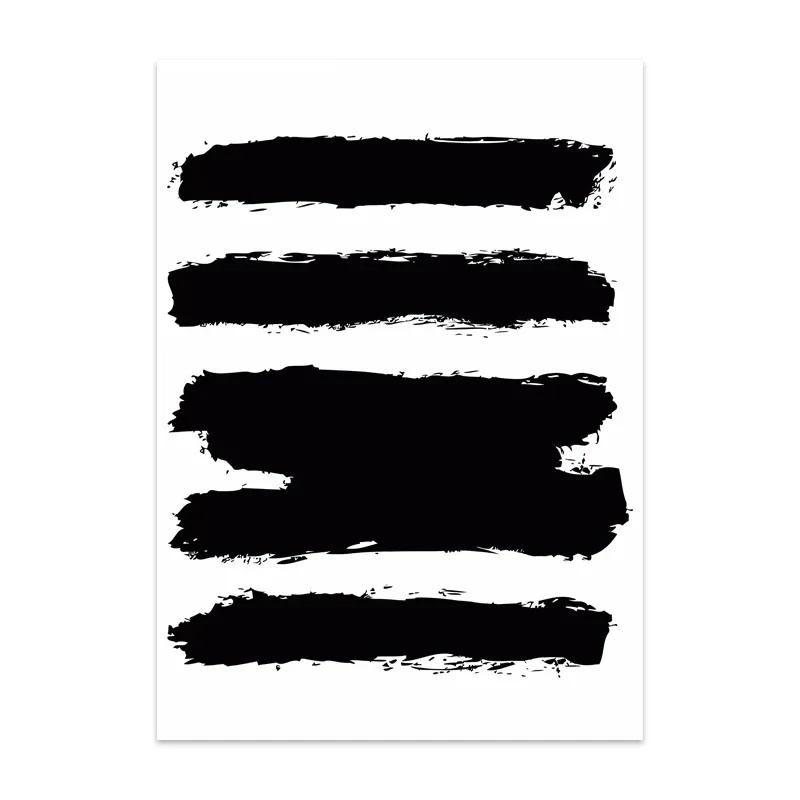 Bohemian Abstract Wall Art Poster Black Canvas Painting Living Room Interior Painting Room Decoration Nordic Home Style Picture