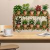 Multiple Flower Shelf Potted Furniture Wall Stickers Home Decor Accessories Living Room Bedroom Decoration Kids Room Wall Decals