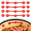 4 Peças Ímã para Air Fryer Fivela de Silicone Bloqueador de Papel Manteiga para Air Fryer Revestimentos Evitam que o Papel Queime Acessórios de Assar para Air Fryer