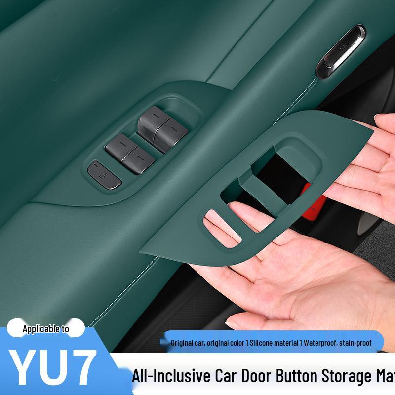 Xiaomi YU7 Car Window Button Frame Protector - Anti-slip Glass Lifter Panel Cover