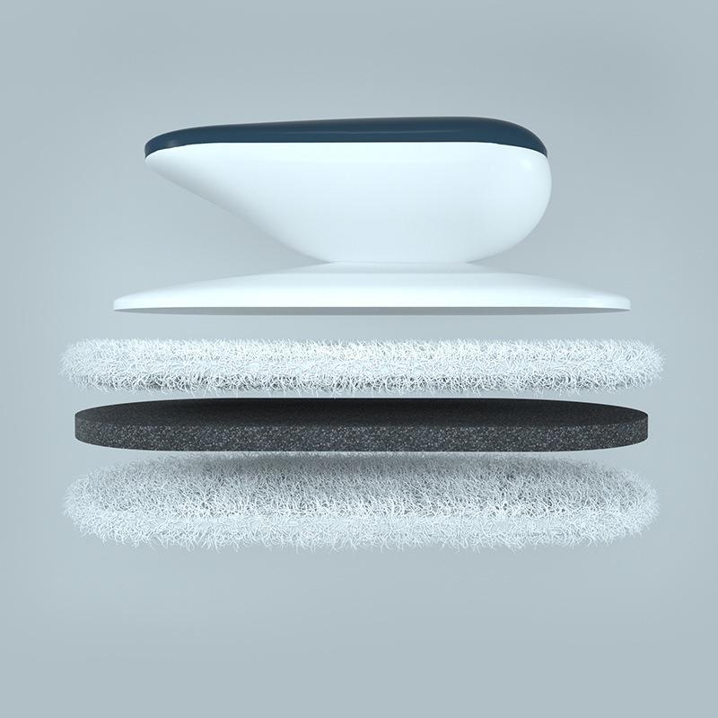 Handle Sponge Countertop Brush, Kitchen and Bathroom Cleaning Brush, Scouring Pad, Dish and Pot Washing Brush