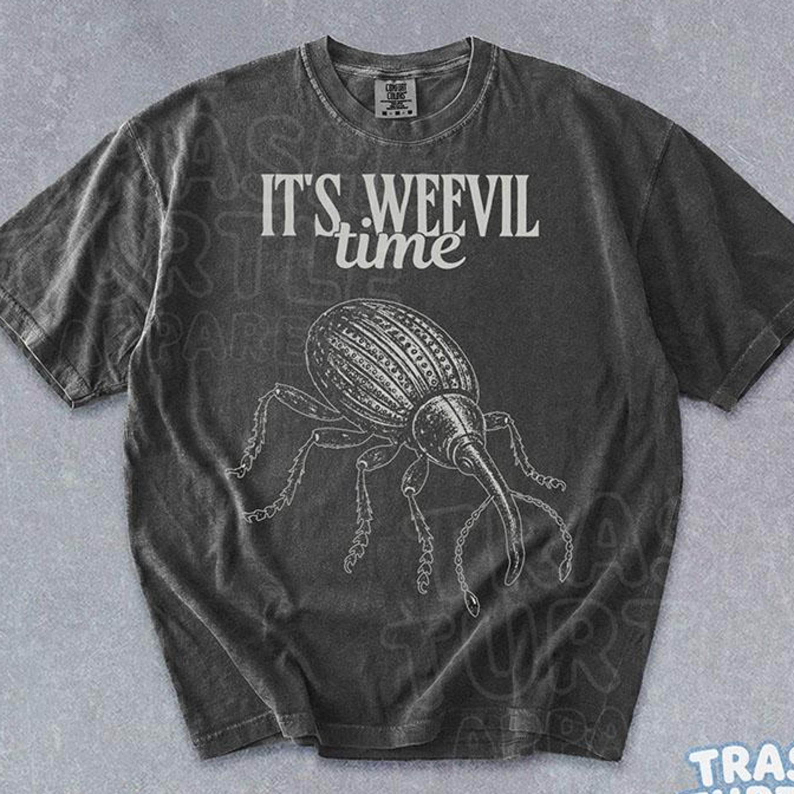 Vintage Weevil Shirt It s Weevil Time TShirt Cute Beetle T-shirt Cottagecore Graphic 90s Gift Tee 3XL