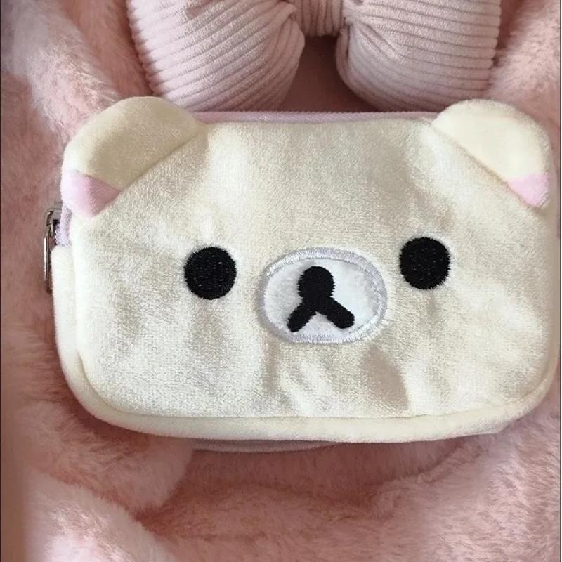 Cute Bear Multi-Functional Storage Bag Coin Purse Cosmetic Makeup Organizer Gift