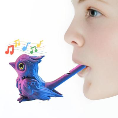 3D Printed Waterbird Whistle Mouth Muscle Training Decompression Tool with Realistic Bird Calls by Adding Water Creative Simulated Bird Musical