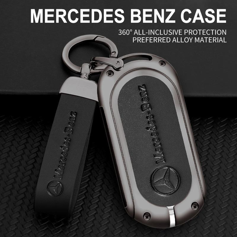 CRV1   Alloy Style Car Key Case Cover Shell Fob Key Case Waterproof For Mercedes Benz 2021 C/S Class W223 W206 S350L S400L S450L S500L