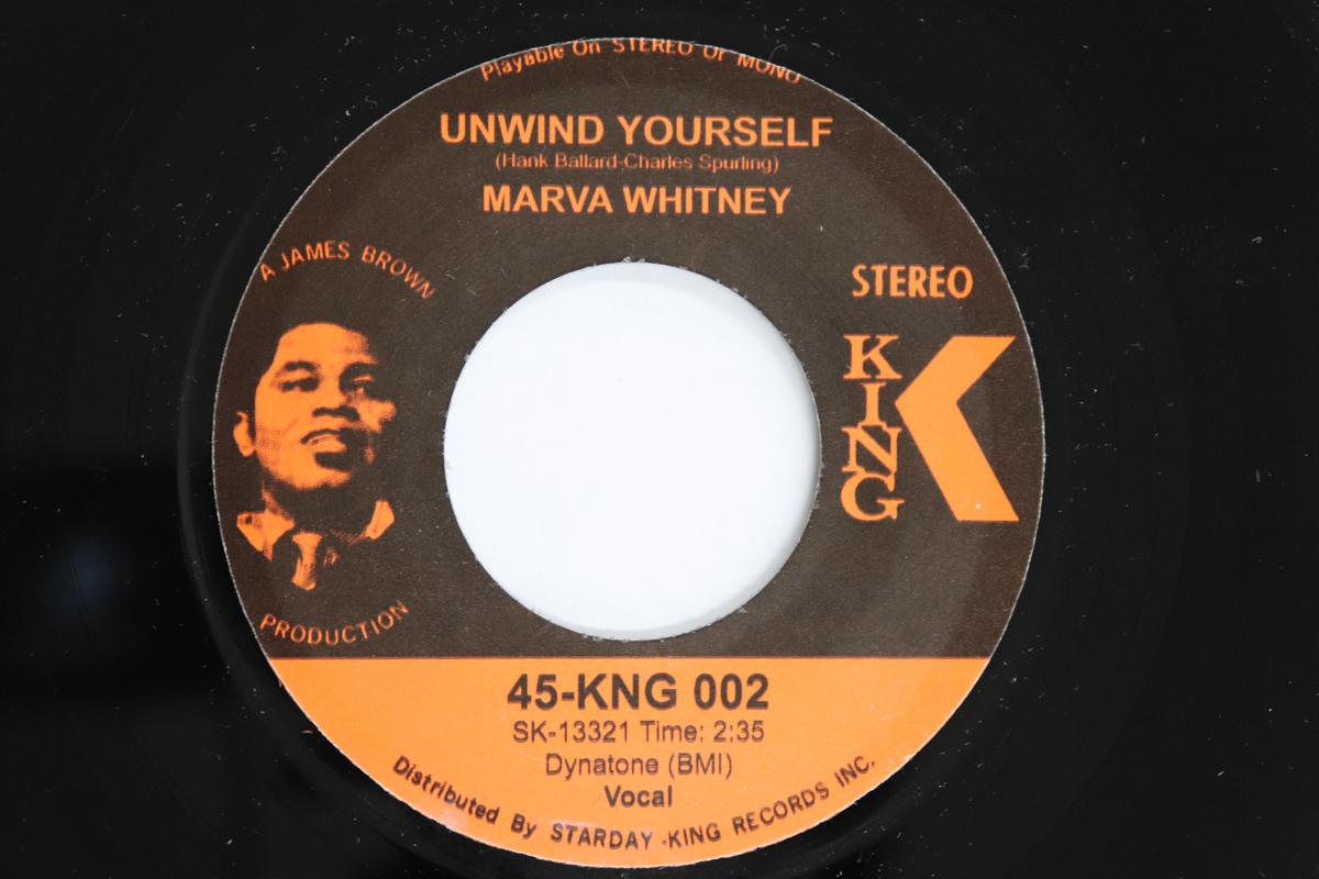 

7-дюймовая пластинка MARVA WHITNEY - Unwind Yourself / What Do I Have To 45KNG002 KING RECORDS CU 2004 US Соул/Фанк Б/У