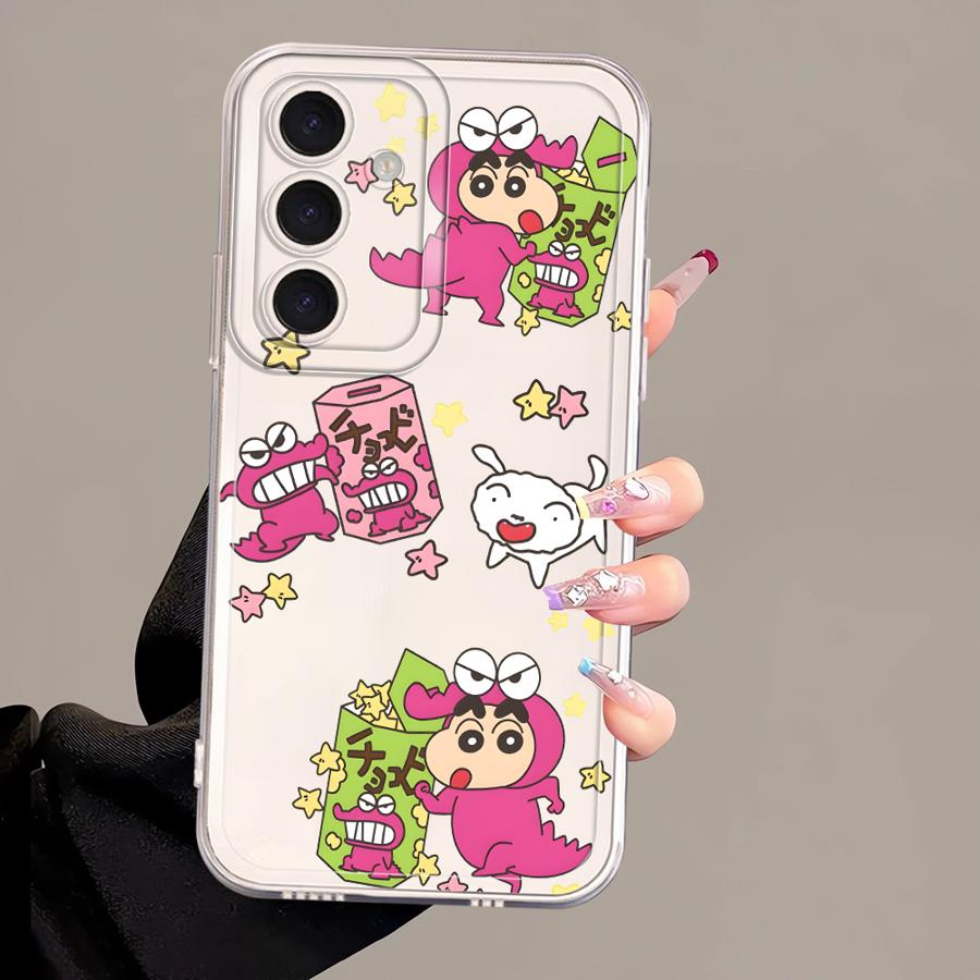 Case for Samsung Galaxy A55 A23 A33 A52 A52 A31 A26 A24 A36 A13 A54 A15 A34 A35 A56 A50 A25 A51 A16 Phone Cute Crayon Shinchan