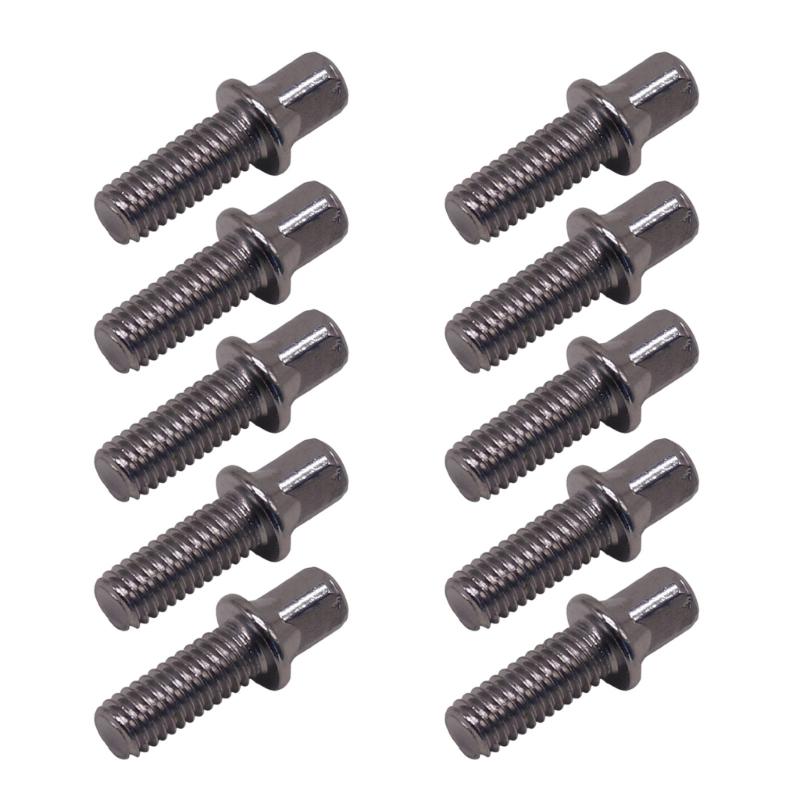 

10 шт. Металлические стержни натяжения барабана Тугой винт Стандартные внешние квадратные винты Металлические нержавеющие Короткие винты Простые в использовании