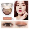 LANSUR Ryujing Gorgeous Eye Shadow Earth Color Baked Powder Color Sense Uniform Waterproof Three Colors Not Smudge Official Authentic Products