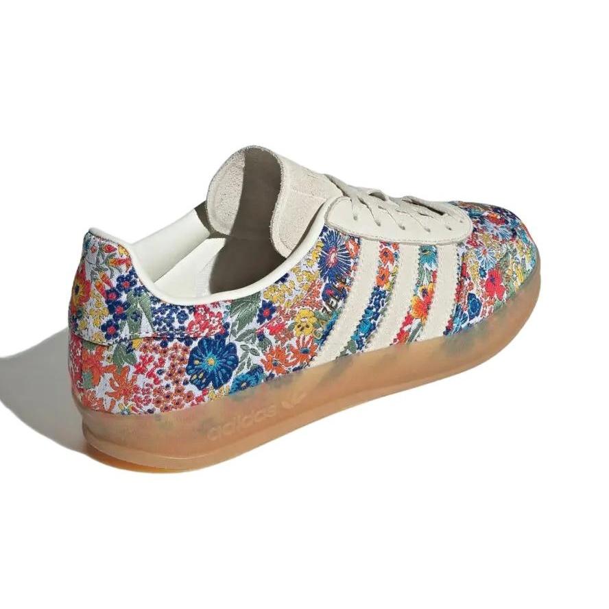 Liberty London x adidas Gazelle Indoor Ricamo Floreale Sneakers da Donna Crema Bianco Sporco Gomma JP5309