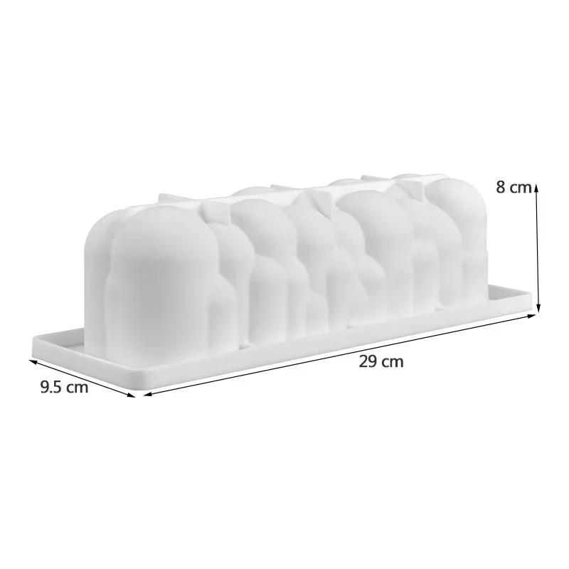 3D Sky Serie Silikonform Kunst Kakeform DIY Hjemmelagde Bakeverktøy Boble Spiral Desserter Form