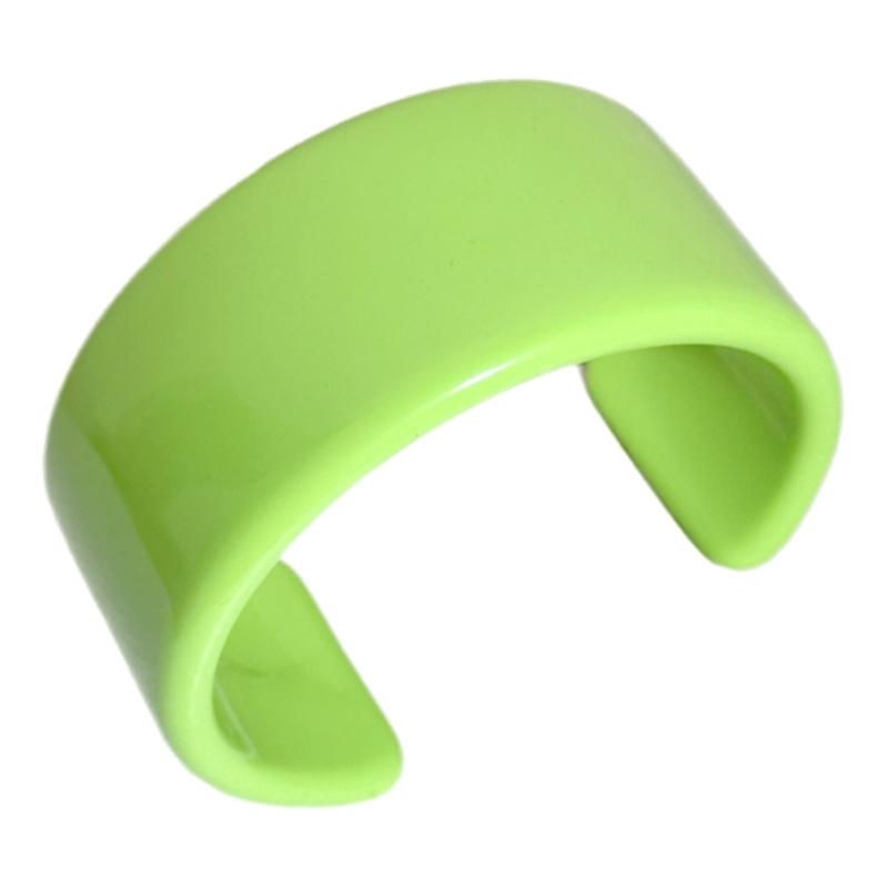 

Практичные ювелирные изделия Подарки Модные цветные акриловые открытые браслеты Аксессуар для женщин Геометрия Широкие браслеты-манжеты зелёный