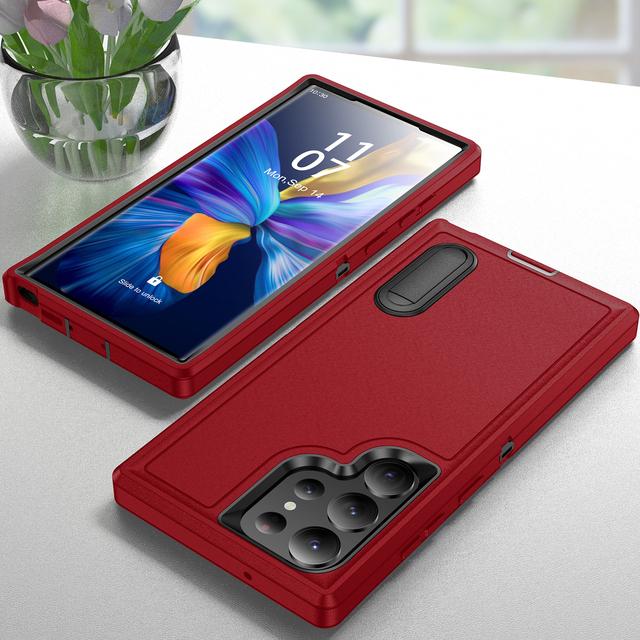 Anti -Drop Dustproof Mobile Phone Bag Case For Samsung Galaxy S23 Ultra S22 Plus A14 A13 A53 5g Kickstand Back Cover Coque