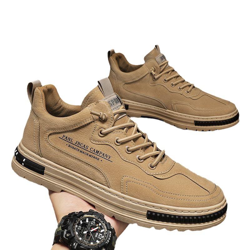 Fashion Men's shoes casual wear men's board shoes breathable work boots wear-resistant labor and moisture-proof shoes men's autumn