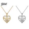 Heart Pendant with Rhinestones Mothers Day Gift Necklace Rhinestone Heart-Shaped