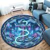 Anchor Round Area Rug,Carpet Rug for Living Room Bedroom Sofa Playroom Decor,Non Slip Floor Mat