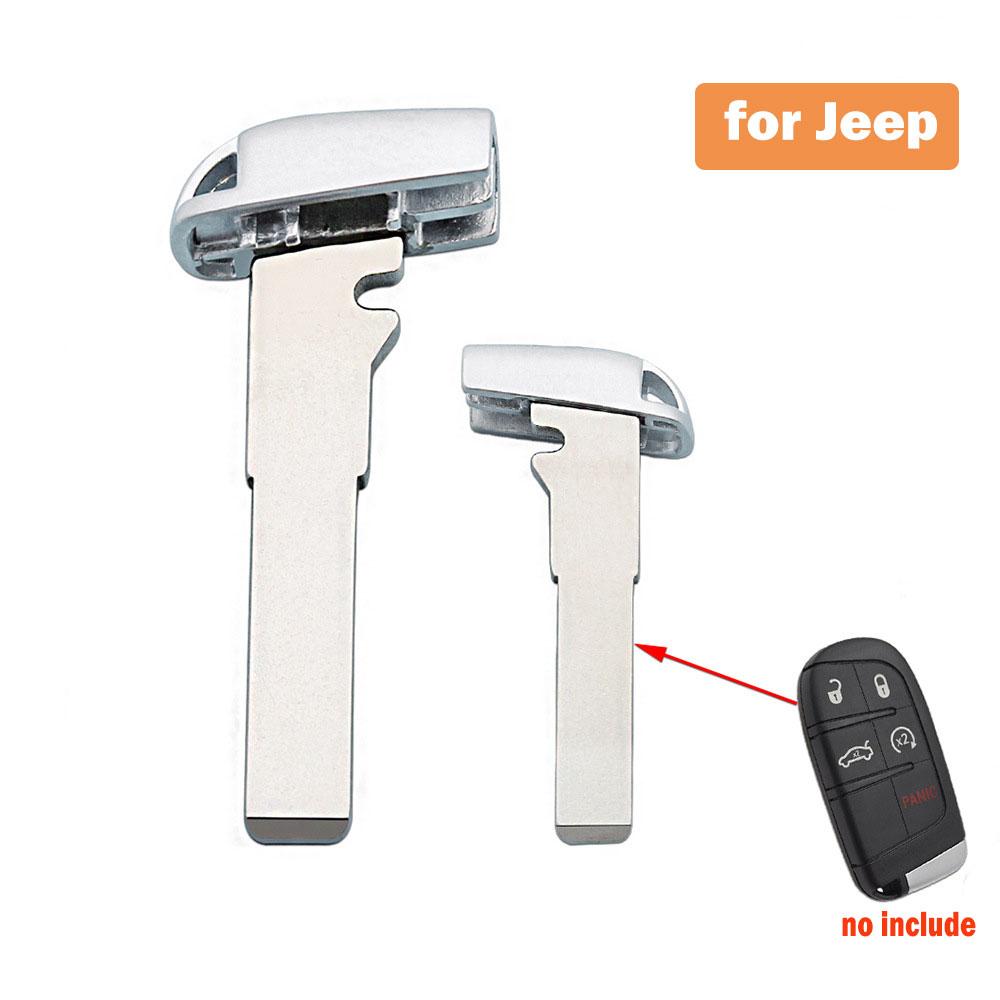 10pcs Remote Car Key Small Blade Replacement Blank for Chrysler 300C Dodge Journey Fiat Freemont Jeep Grand Cherokee Smart Fob 10pcs for jeep