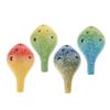 Ocarina Alto 6 Trous Céramique Clé de Do Instrument de Musique Cadeau Ocarina en Poterie pour Débutant Enfants Amis Décor