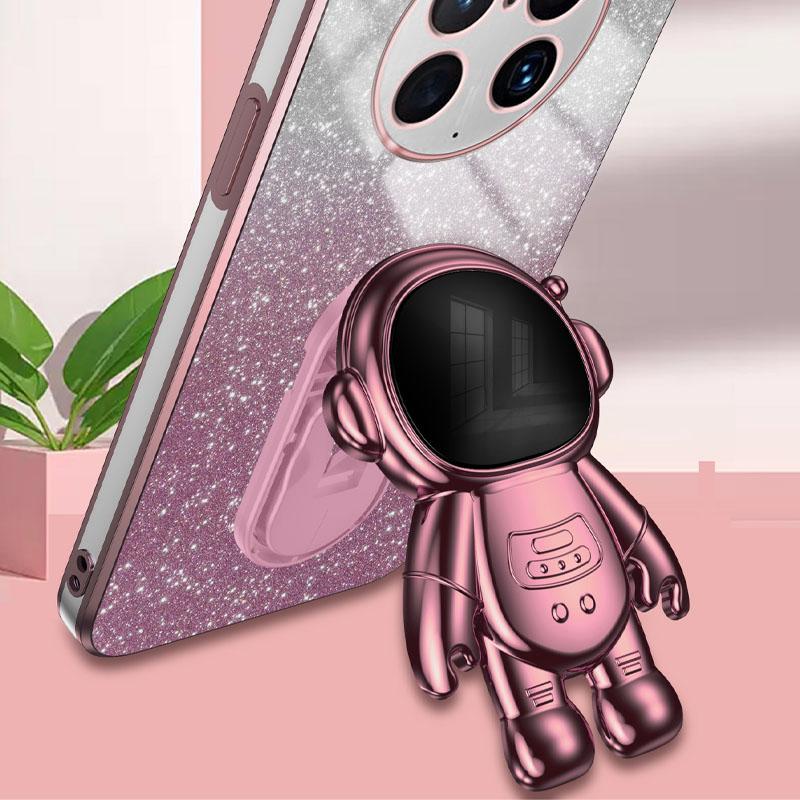 For Huawei Mate 50 Pro 4G PC+TPU Case Astronaut Kickstand Phone Cover