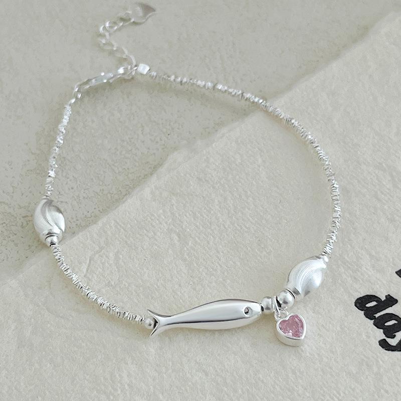 

Banyan Tree S925 Серебро Рыба Розовый Бриллиант Женский Роскошный Браслет Любви 2024 925 Silver