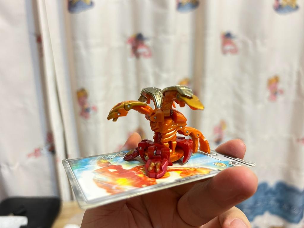 Rare Orange Red Goukai Gaon BakuTech Bakugan, Undamaged Nice Shape, Sold Without  Box & Exclusive Battle Cards
