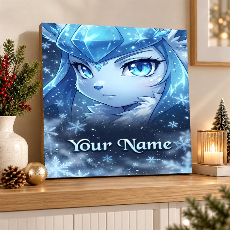 Glaceon Custom Name Diamond Painting Personalized 5D Full Drill DIY Diamond Art Home Decor