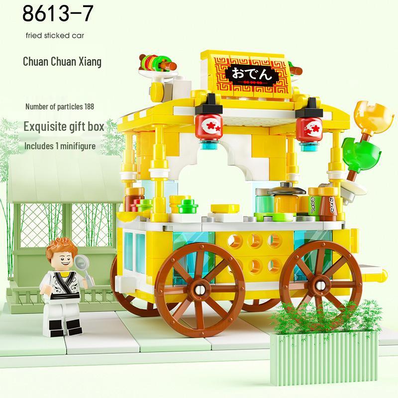 6-in-1 Kids' Building Block Set: Train, Robot, Tank, Police - Compatible Blocks for Boys & Girls