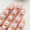 50Pcs Resin Cute Mini Cartoon Bow Star Flatback Flower Rhinestone Gem Scrapbook Wedding Ornament Applique Crafts DIY Nail Art
