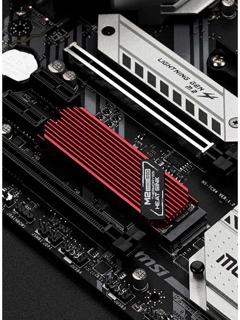 Termal Pedli, Tam Alüminyum, 2280 M.2 NVMe SSD için Soğutucu