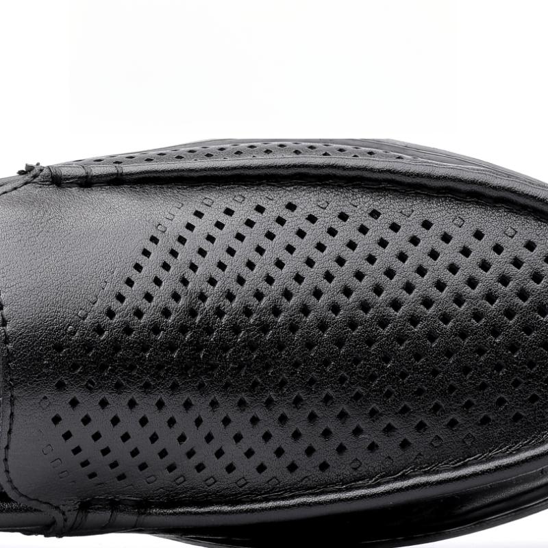 Men's Leather Shoes Slip On Casual Shoes Outdoor Moccasins Summer Loafers Driving Shoes