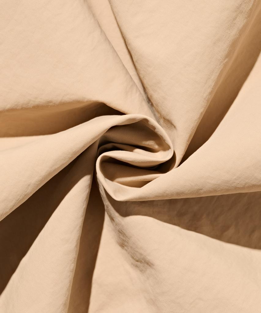 ROIDESROIS Summer Elastic Washer Long Skirt (Beige)