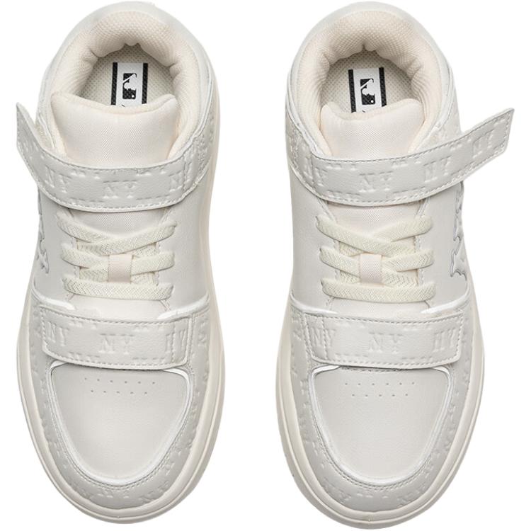 MLB New York Yankees Leichte Bequeme Strapazierfähige Niedrige Freizeitschuhe Kinder-Sneaker Hellgrau Weiß 7ASXJM45N-50WHS