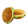 Adorable Hamburger Plush Pillow Toy - Office Lumbar Support, Children's Birthday Gift with Long Fries Design