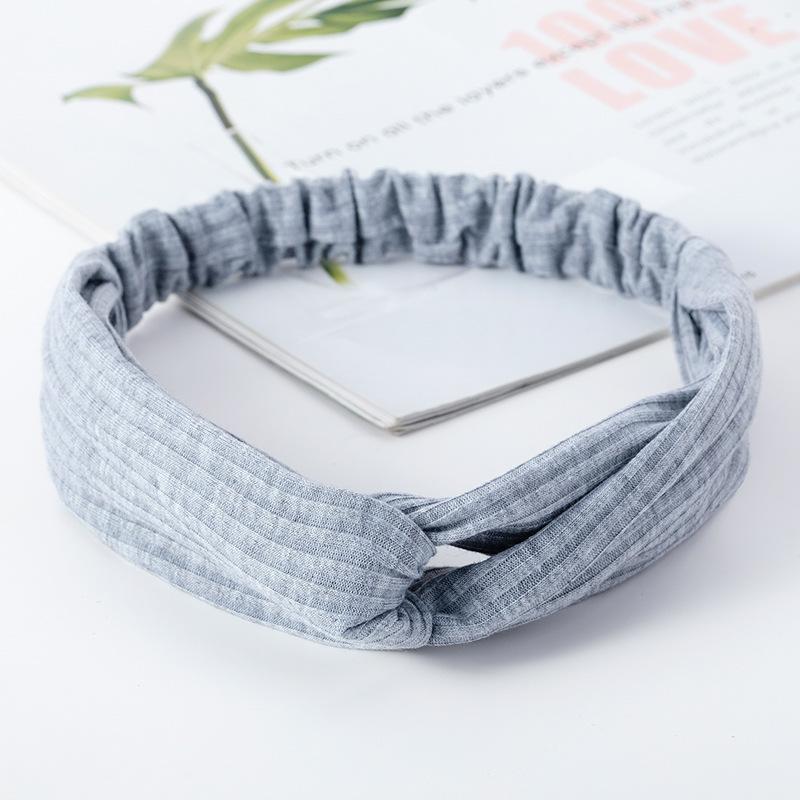 Headbands For Women Twist Knotted Women Head Bands Boho Stretchy Hair Bands Non Slip For Girls Criss Cross Turban Plain Headwrap Yoga Workout Vintage