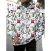 Creative Christmas Snowman 3D Printed Pocket Hoodie Autumn Winter Warm Comfortable Loose Soft Men's Sports Versatile Hoodies