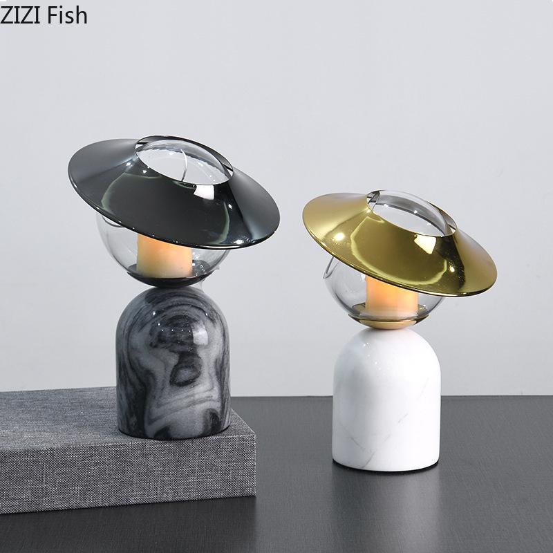 Circular Marble Candle Holder Romantic Dining Table Candlestick Desk Decoration Ornaments Wax Melt Burner Home Candle Holders