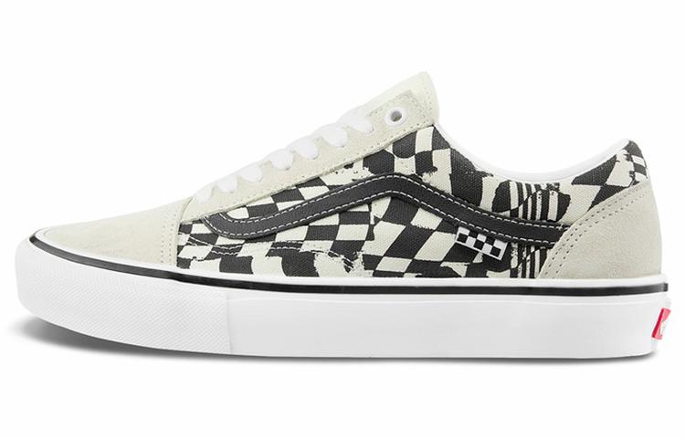Кеды Vans для скейтбординга Old Skool Checkerwarp - Черно-белые VN0A5FCB9CU 34.5