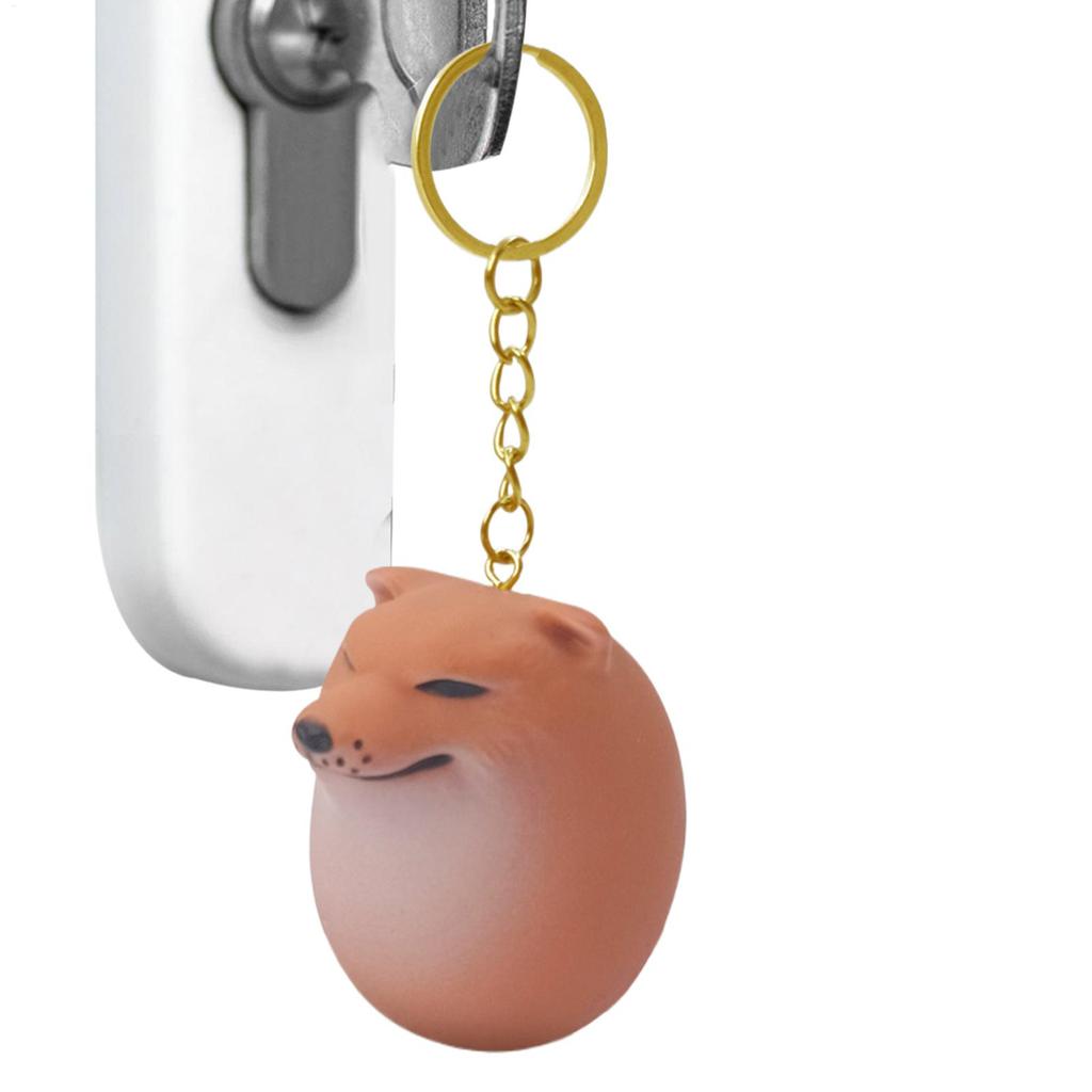 Dog Keyring Funny Dog Figure Keychain Pendant Humorous Keyring Purse Charm Backpack Decoration for Teenage Girls Son Kids