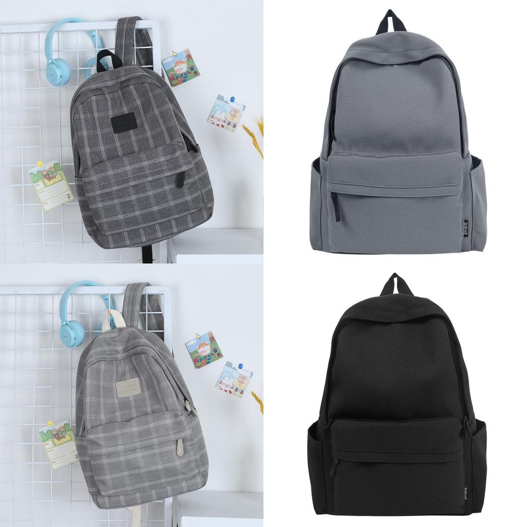 Jugend-Canvas-Rucksack mit atmungsaktivem Nylonmaterial und 15-Zoll-Laptopfach für Schüler