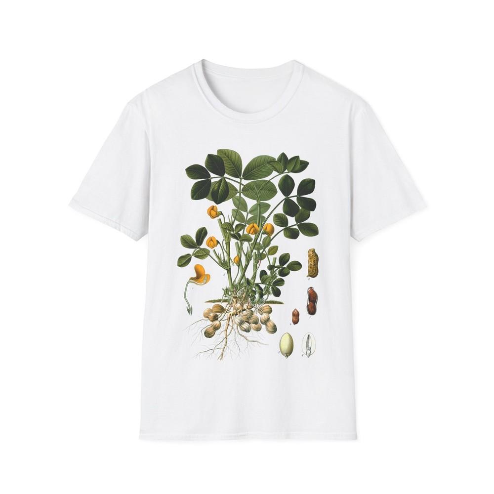 

1887 peanut arachis hypogaea botanical print from kohler s plants tshirt XL