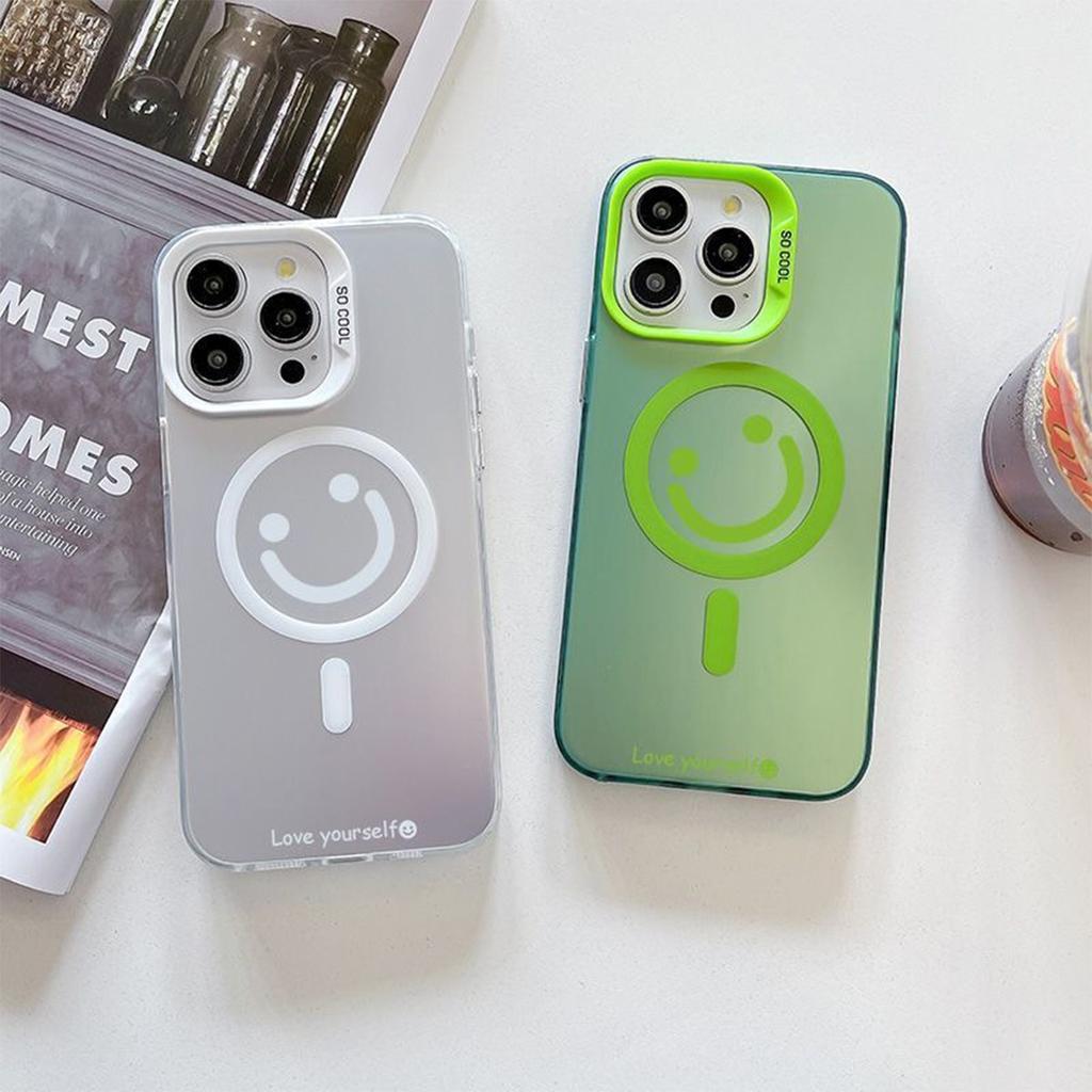 For IPhone15 for Apple Magnetic Phone Case Color Silver IMD Magnetic Phone Case New Non Yellowing and Simple Design
