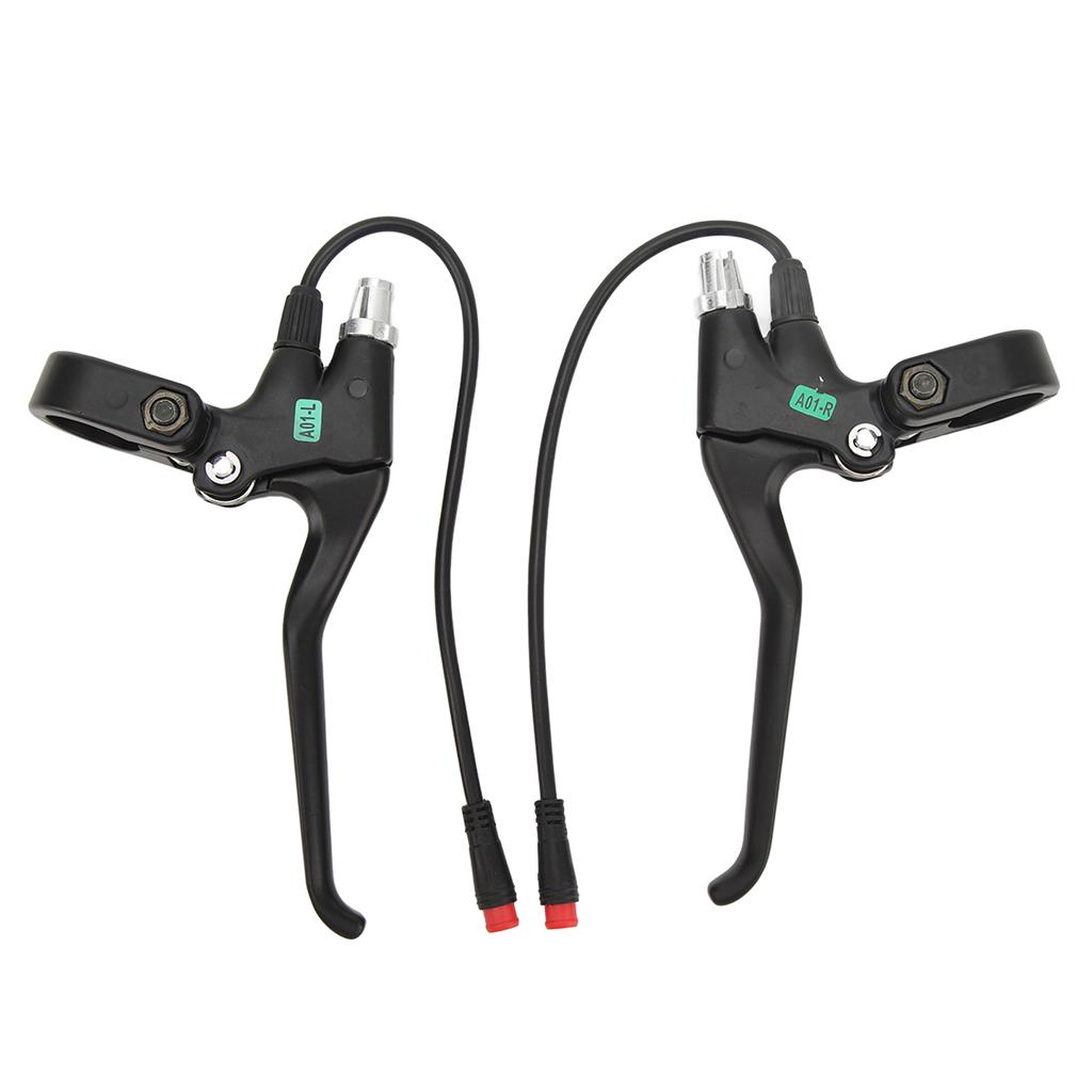 1 Pair Brake Lever Waterproof 2 Pin Electric Scooter Handlebar Brake Lever Aluminum Alloy Scooter Brake Handle